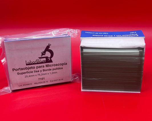 Caja de Portaobjetos esmerilados 50 unidades