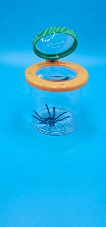 Vaso Lupa Visor de Insectos con Doble Lente 3x y 6x